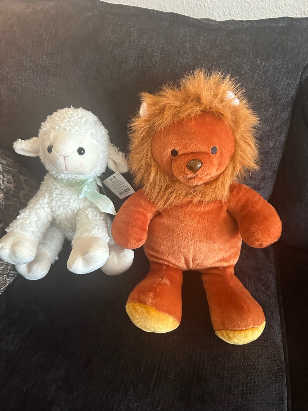 Hobby Lobby Orange Plush Lion with Fluffy Mane